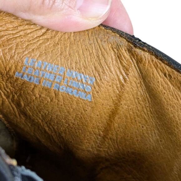 Madewell 1937 Winston Ankle Boots Womens 10 Black Leather Heeled Booties Side Zi - Picture 13 of 15